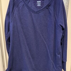 Duluth Trading Co Purple V-Neck Top